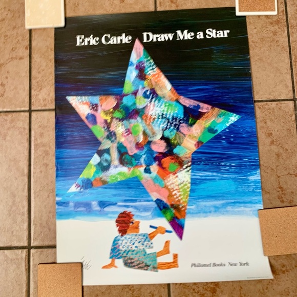 Other - 1992 Poster Print “Draw Me A Star” Eric Carle